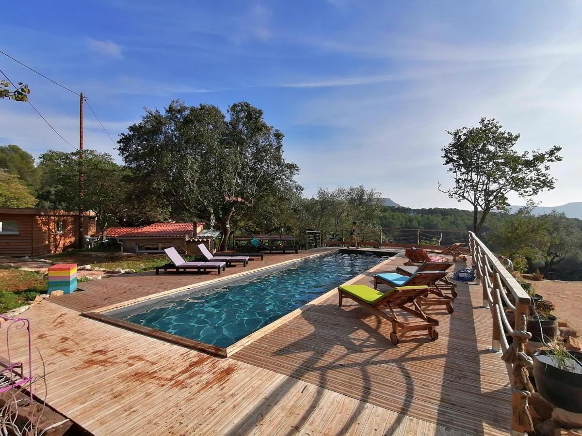 Arche De Noe Atypique, Boheme , Nature, Piscine Chauffee De Paques A Toussaint , Spa , Sauna , Loisirs Le Beausset Exterior foto